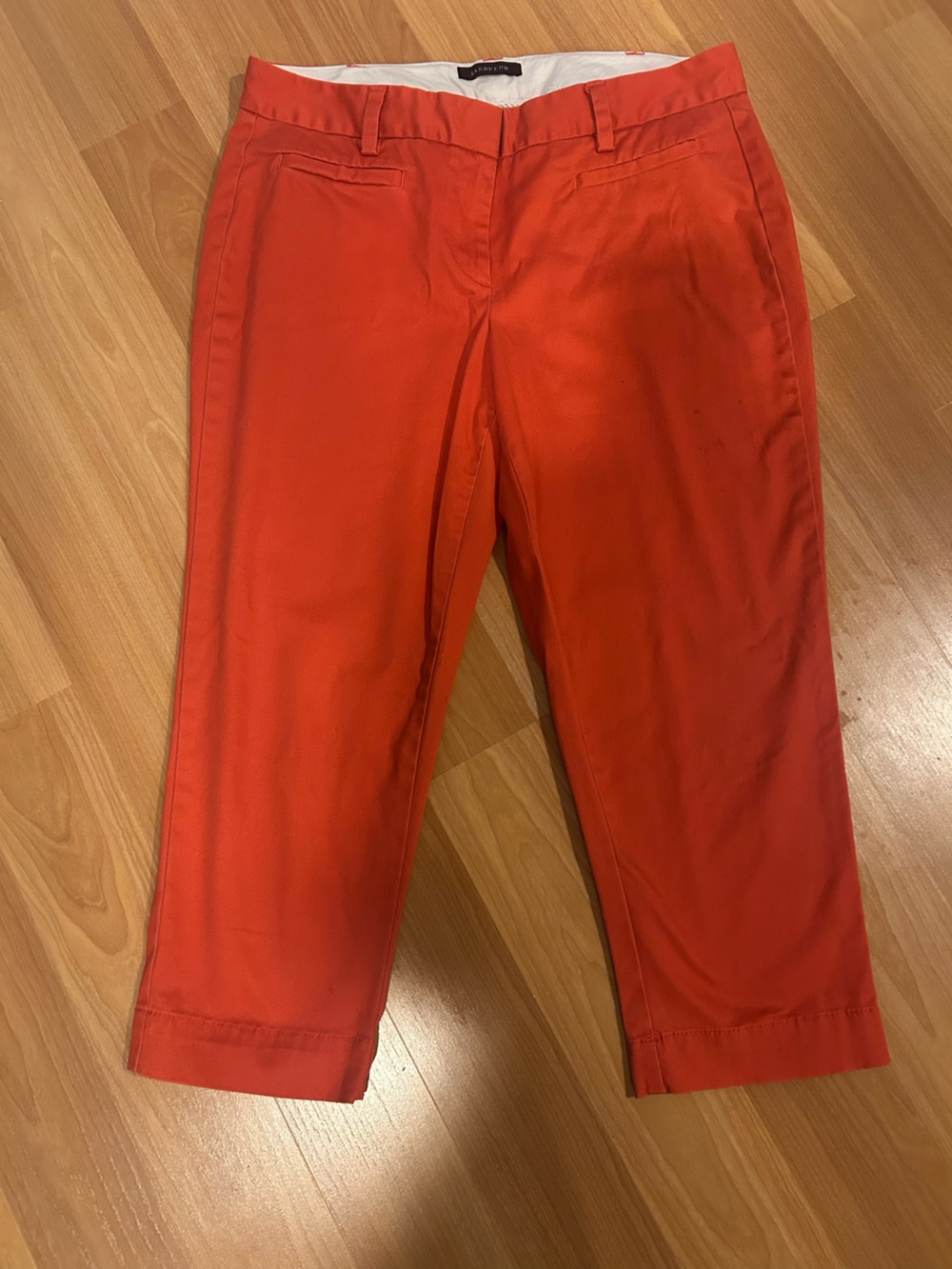 Lands' End Orange Capri Pants